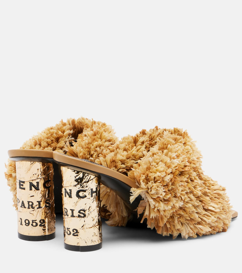 Givenchy Tape raffia-effect mules outlook
