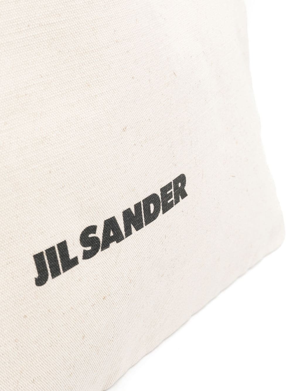 logo-print linen tote bag - 4