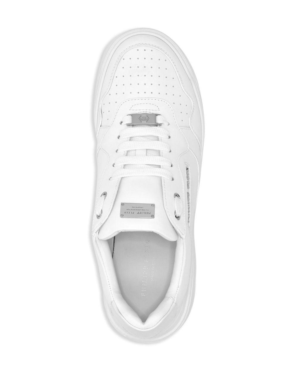 logo-lettering sneakers - 3