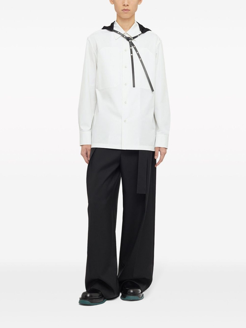 Jil Sander patch pockets cotton shirt outlook