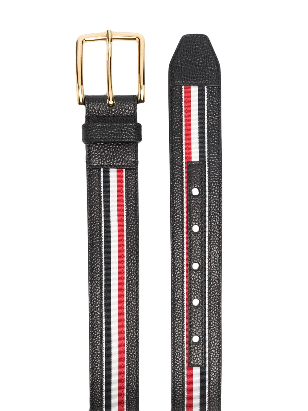 striped loop pebbled belt - 2