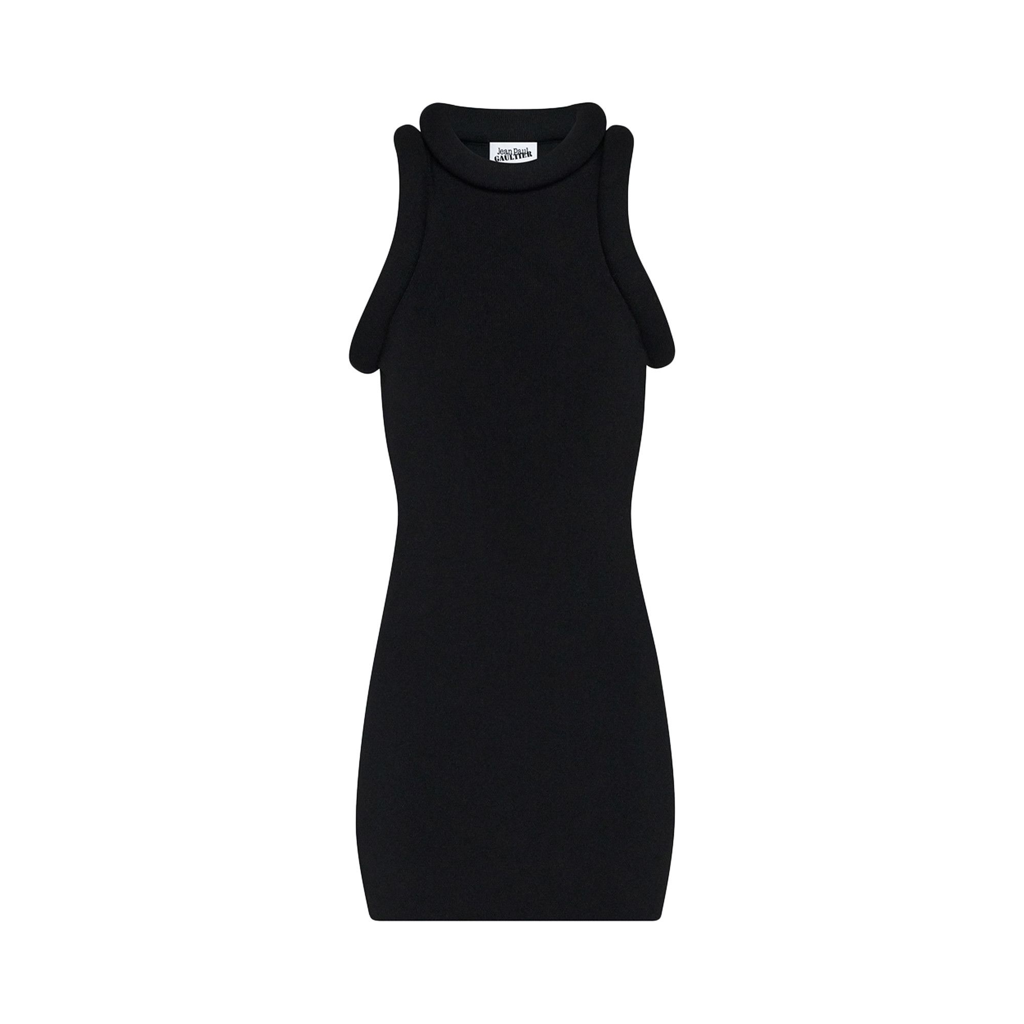 Jean Paul Gaultier Foam Detail Short Dress 'Black' - 1