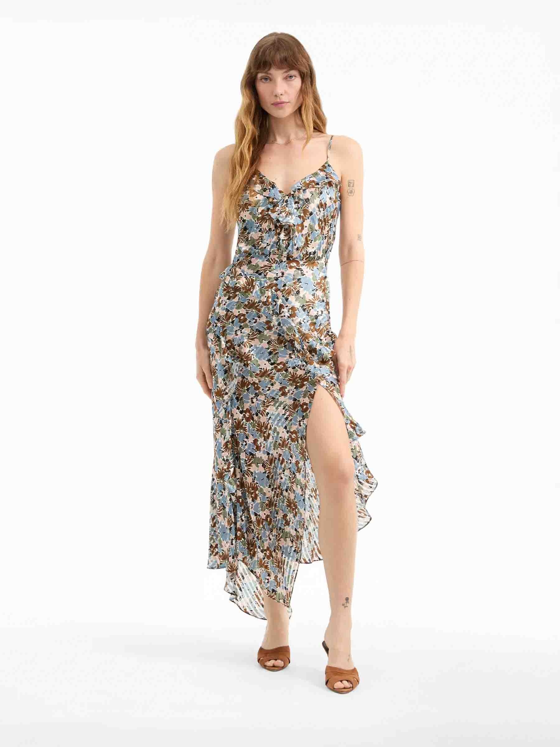 AVENEL SILK MIDI DRESS - 2