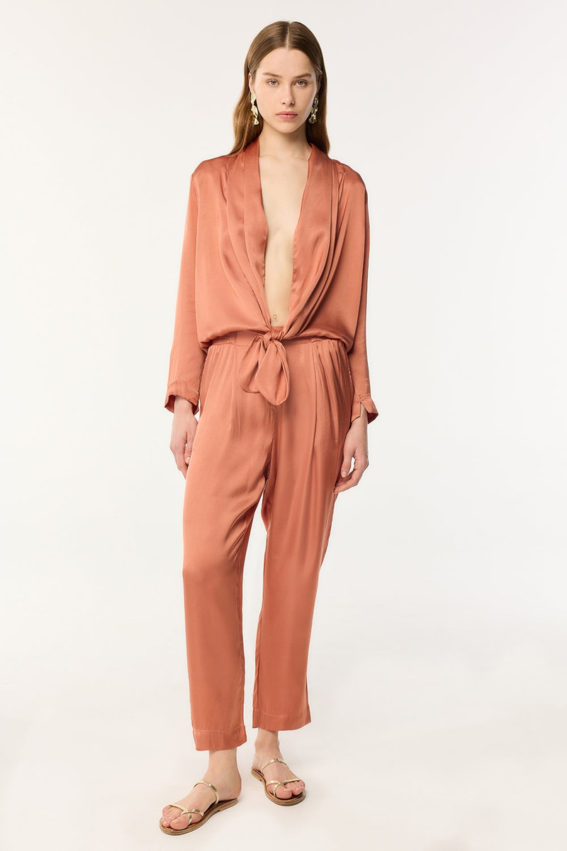 Poupette St Barth Pant Celie - Dusty Pink outlook