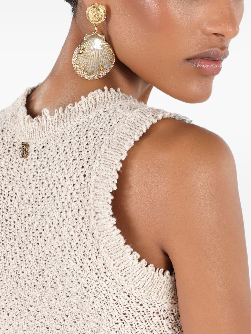 shell drop earrings - 2