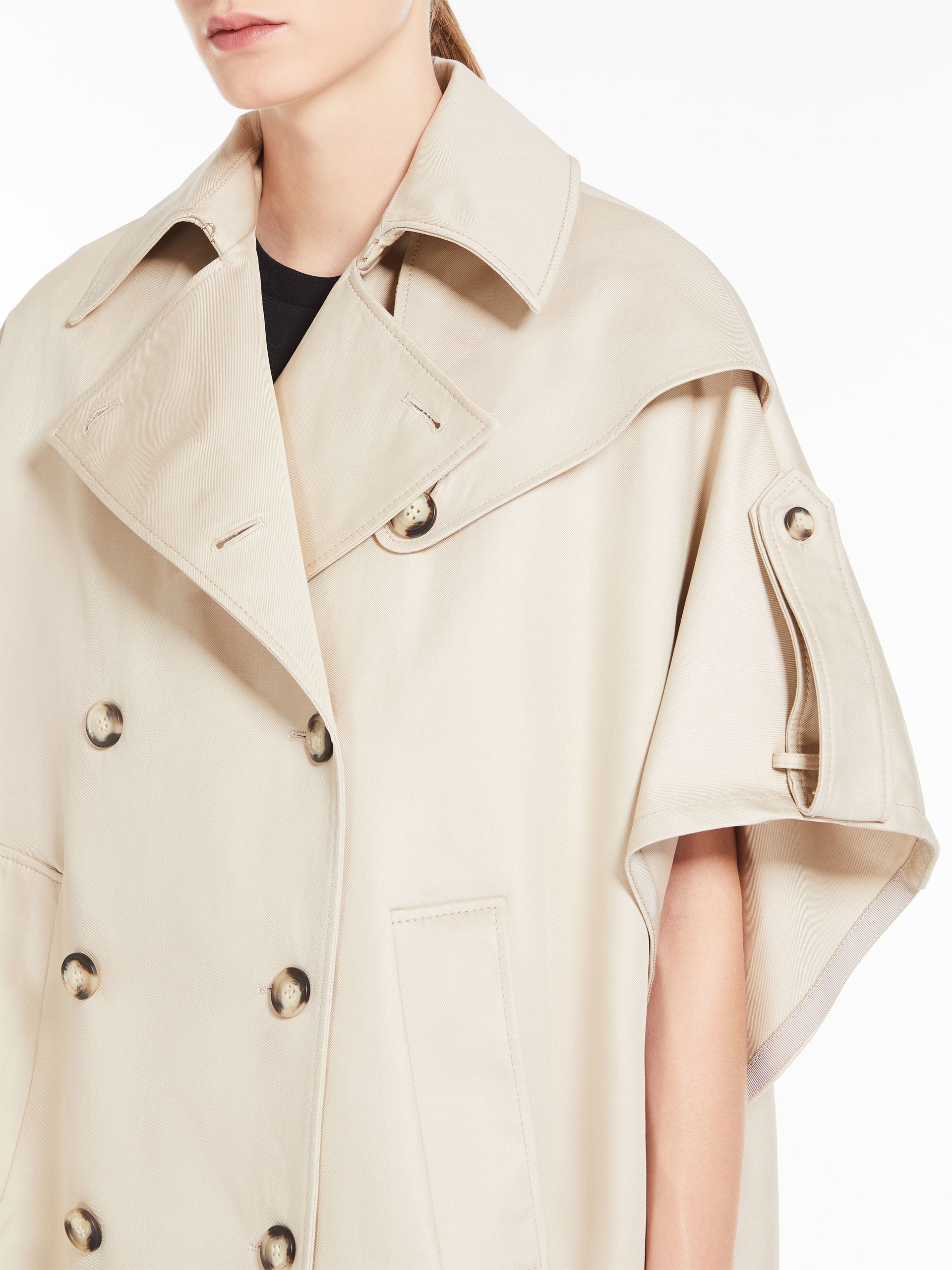 FRED Water-repellent gabardine cape - 5