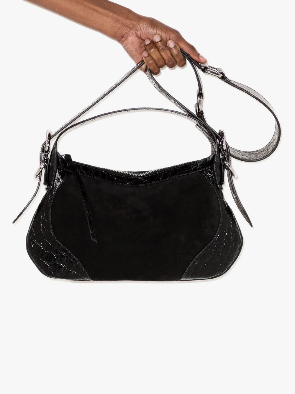 Yana suede shoulder bag - 4