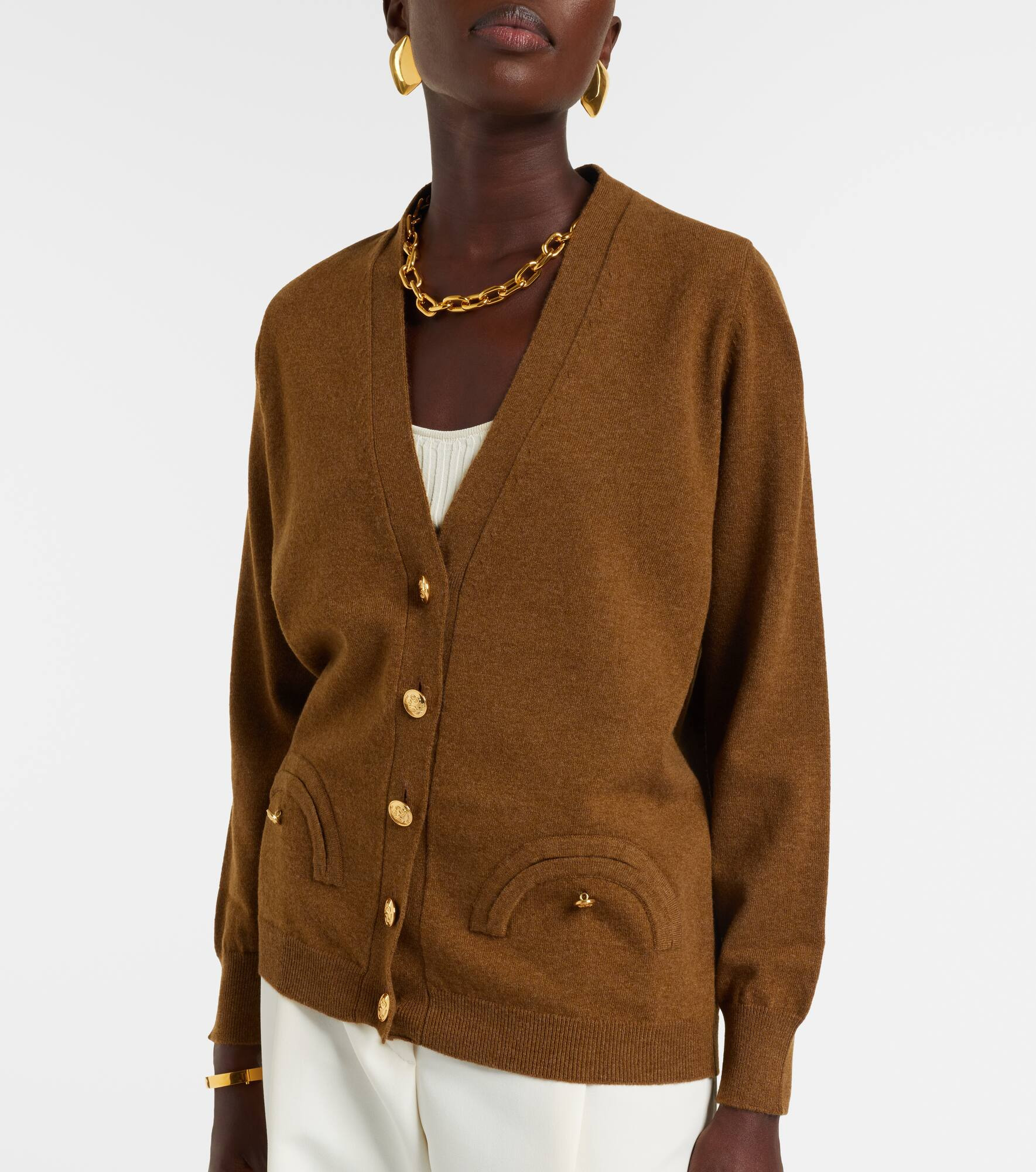 Highland wool and cashmere cardigan - 6