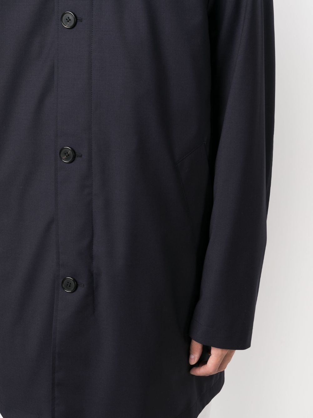 classic-collar cotton trench-coat - 5
