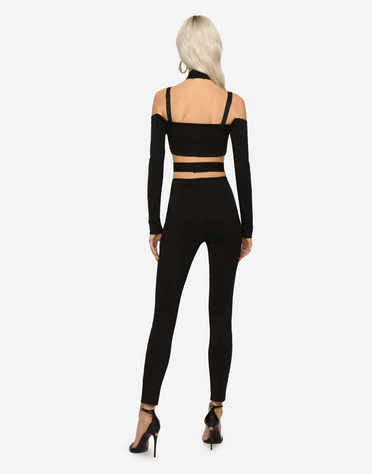 Viscose pants with strap detail - 3