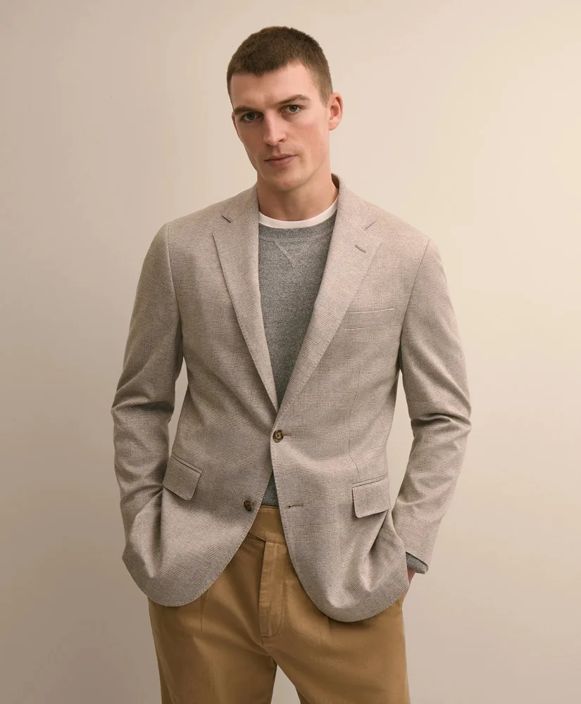 Classic Fit Cotton Jacquard Knit Sport Coat - 1