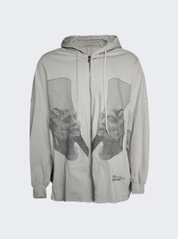 Rick Owens Ron Jumbo Peter Jacket Pearl and Black