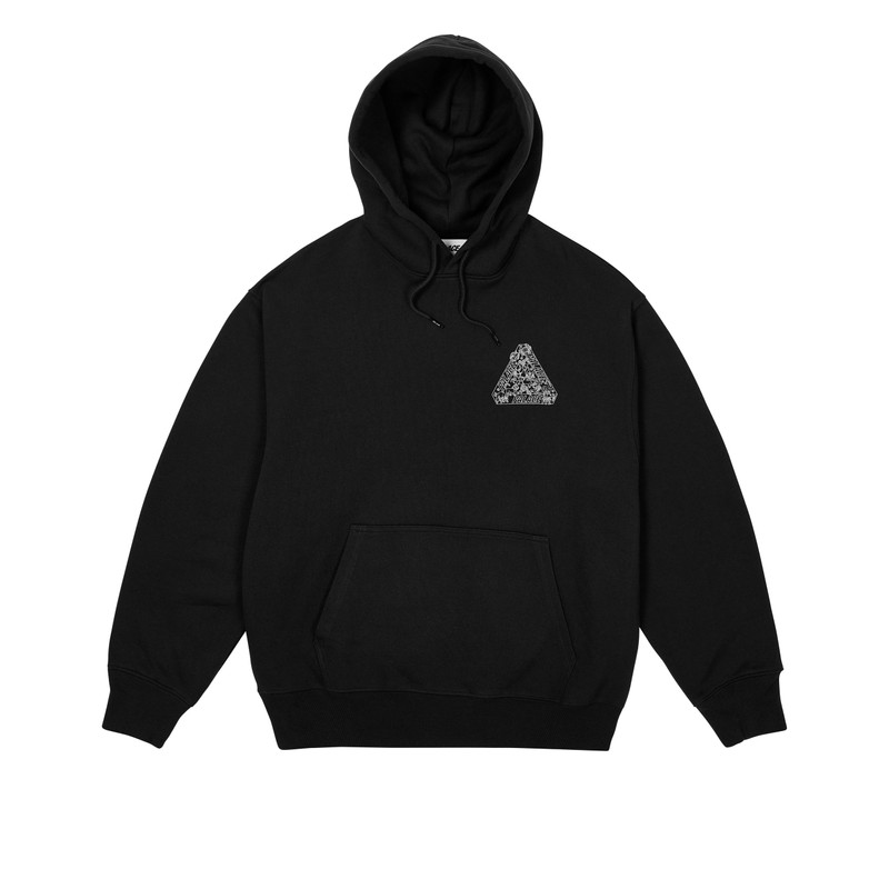 PALACE ZODIAC TRI-FERG HOOD BLACK outlook