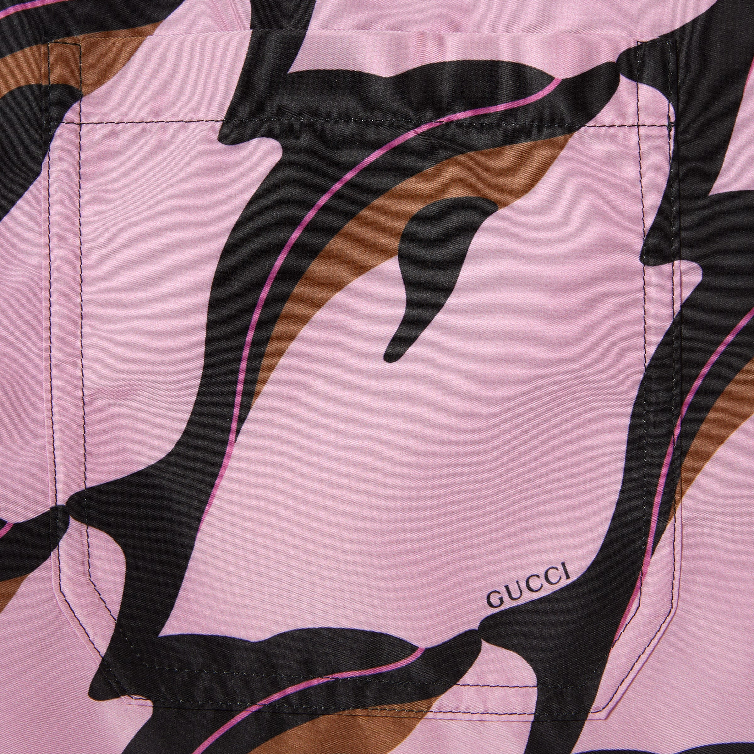 Printed technical poplin swim short - 6