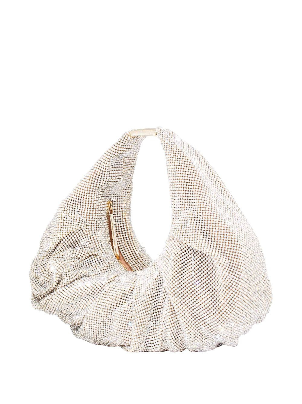 Yennefer crystal-embellished draped shoulder bag - 2