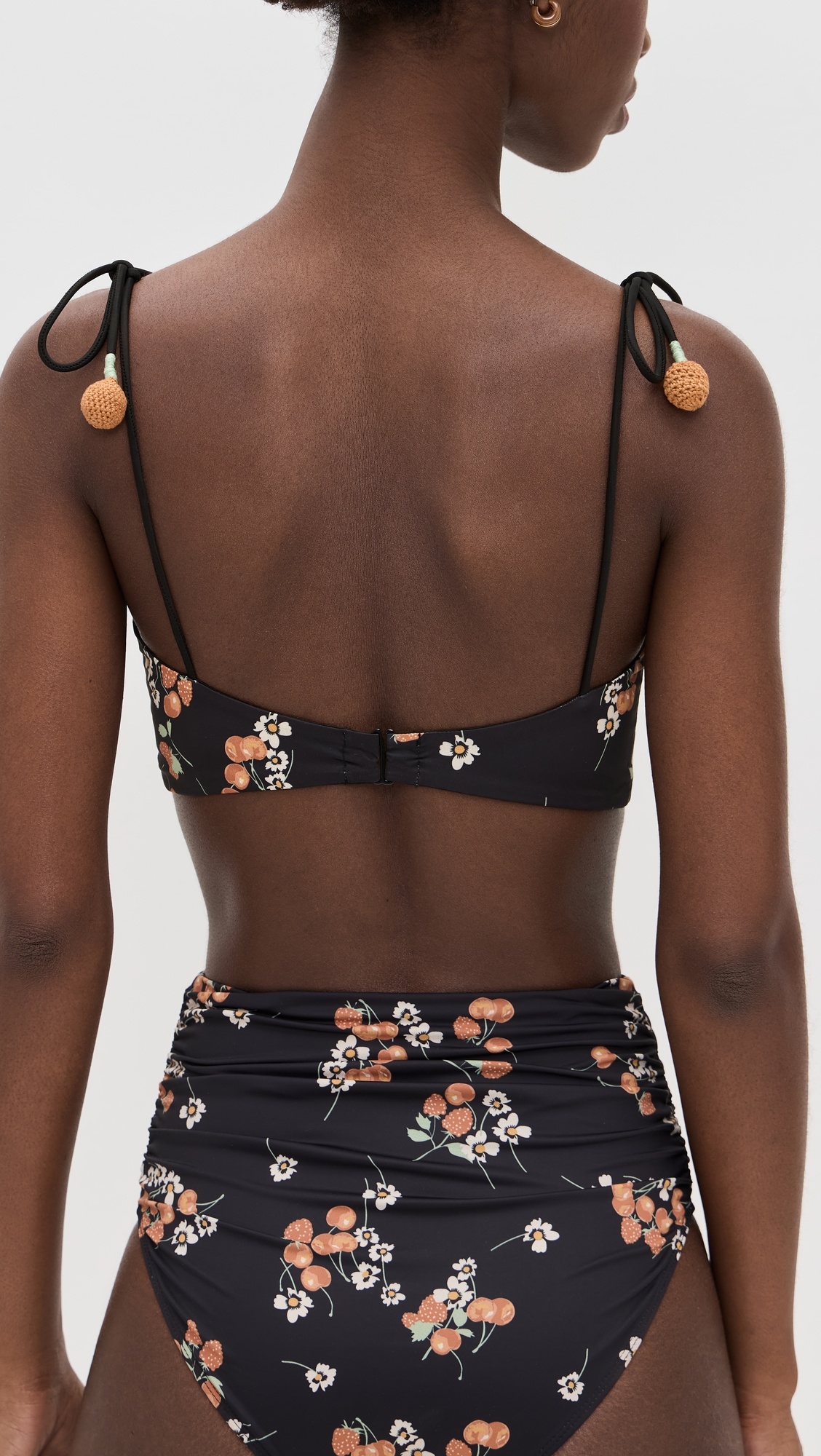 Cerise Cherry Bustier Swim Top - 2