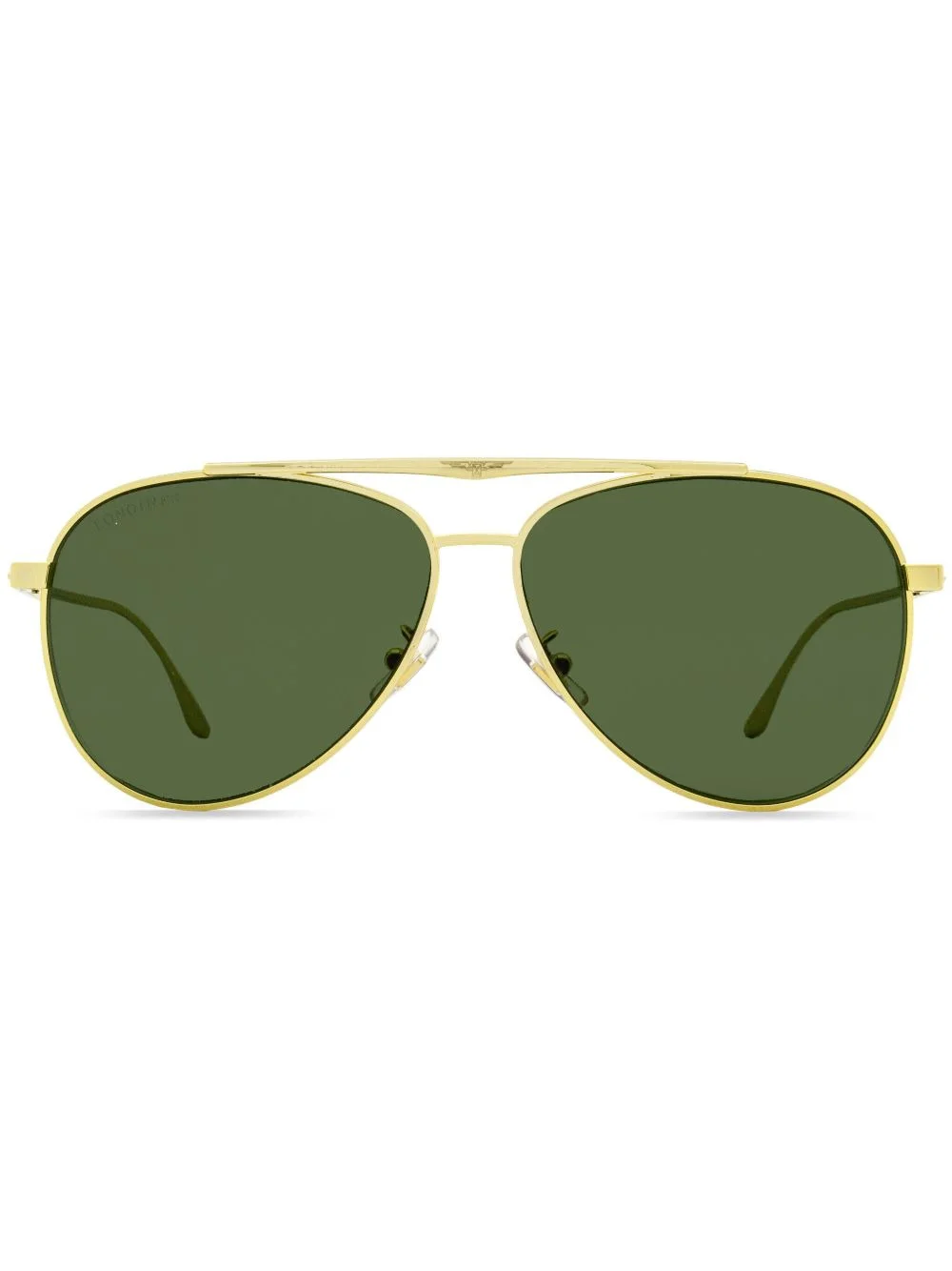 double-bridge pilot-frame sunglasses - 1