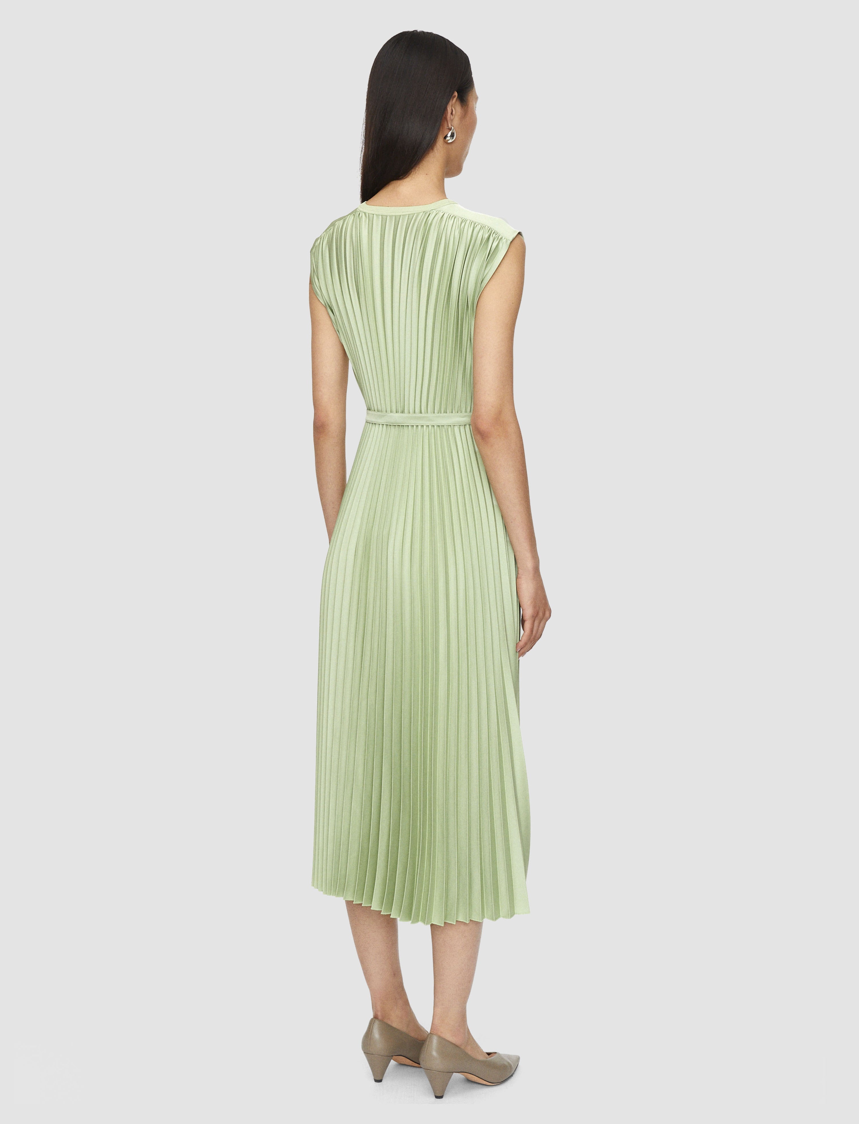 Volta Knit Weave Plissé Dress - 3