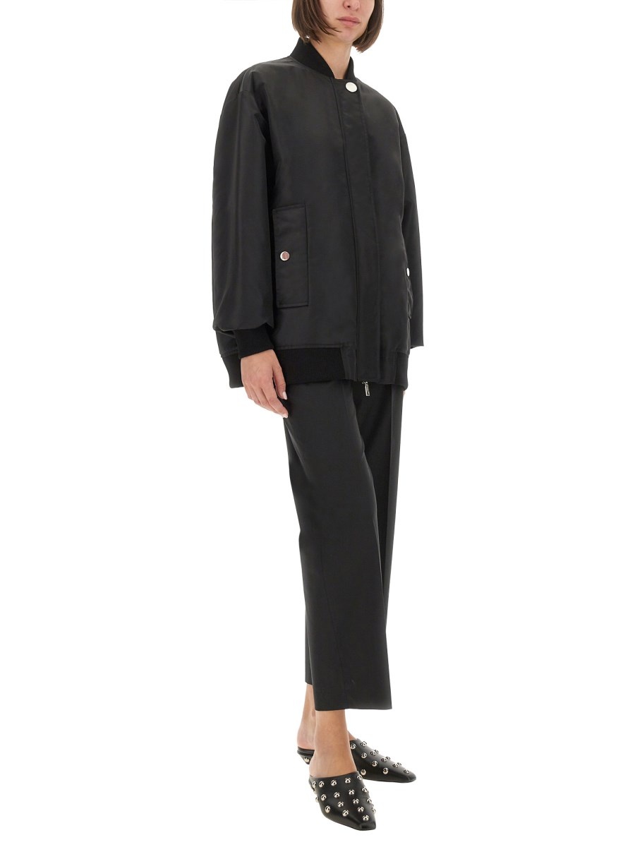 PADDED NYLON AGAPE BOMBER JACKET - 2