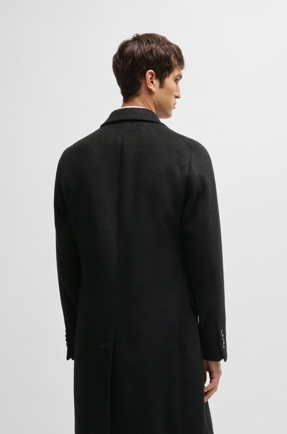 DOUBLE-BREASTED COAT IN AN ALPACA BLEND - 5