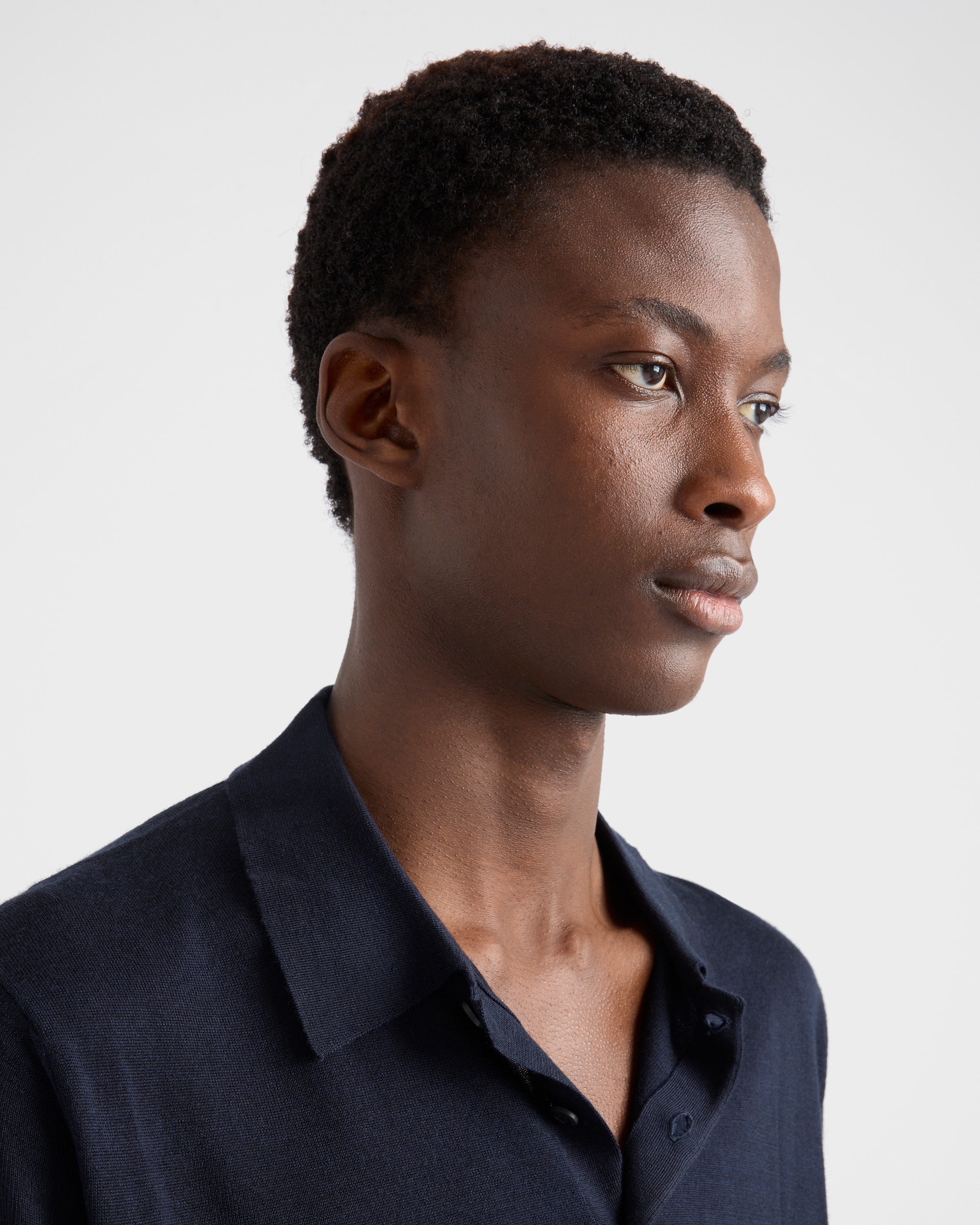 Cashmere and silk polo shirt - 6