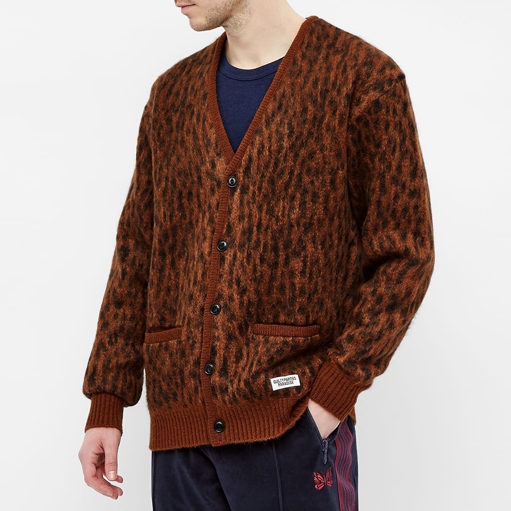 Wacko Maria Leopard Mohair Cardigan - 4