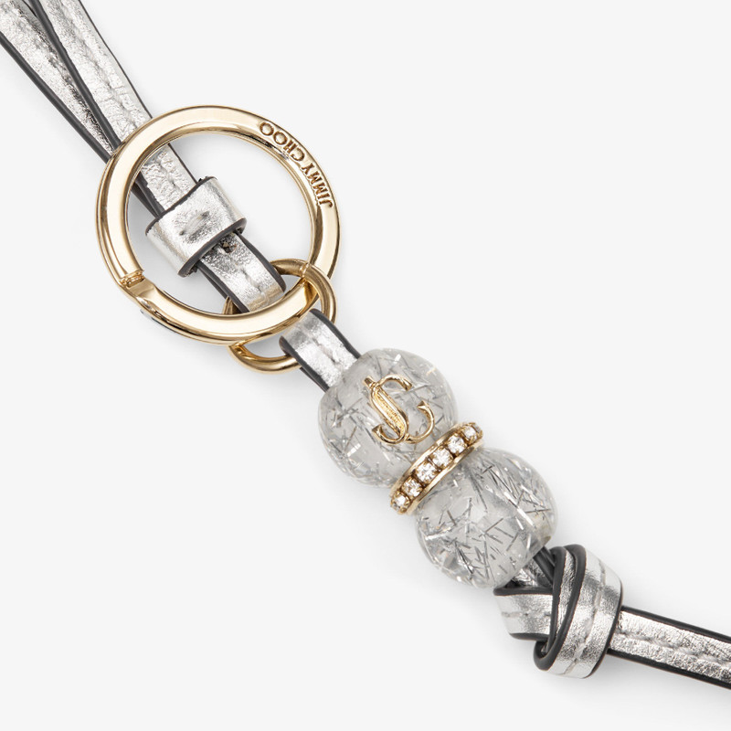 JIMMY CHOO Spheres Charm
Silver Vintage Metallic Leather Bag Charm outlook