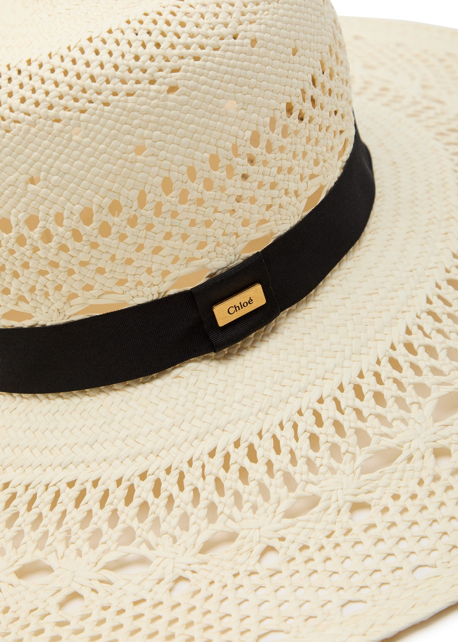 Chloe Panama Open-weave Straw hat - 4