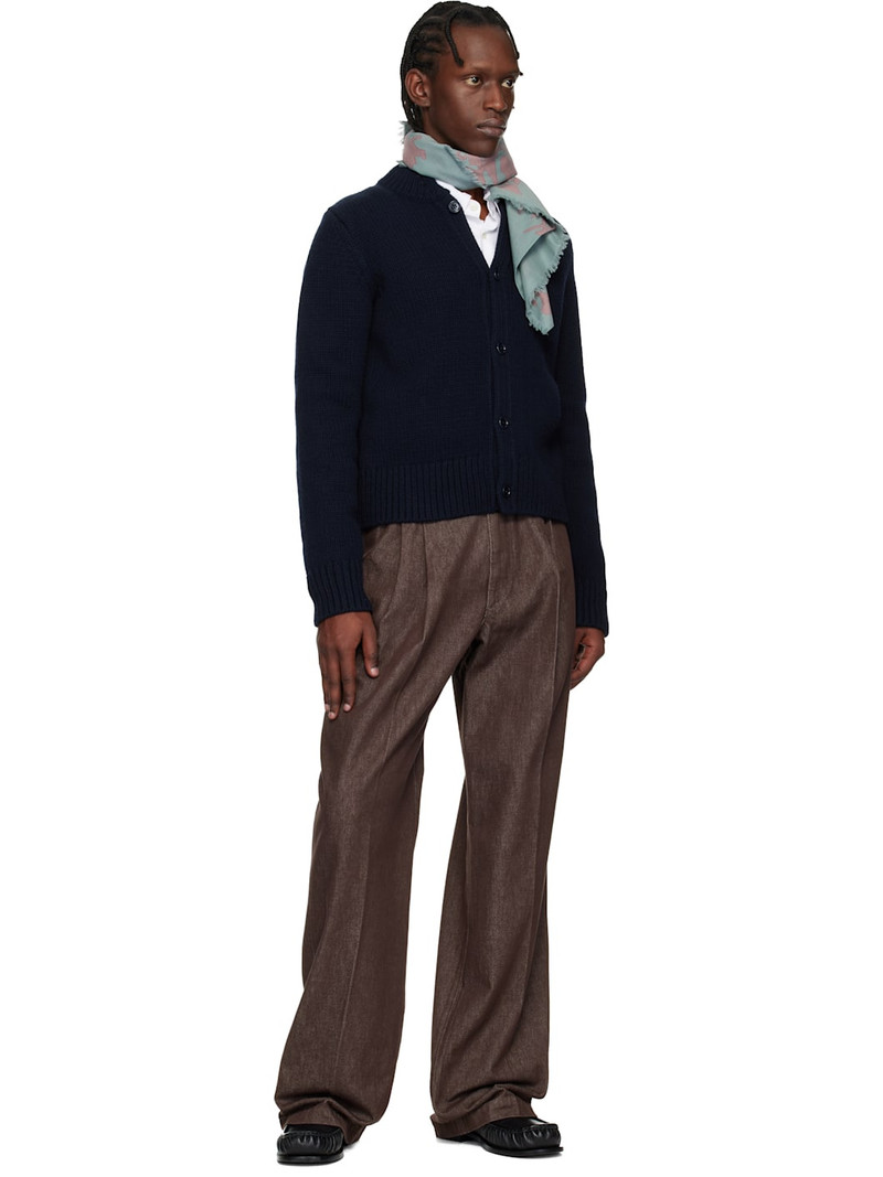 Dries Van Noten Blue & Pink Floral Scarf outlook