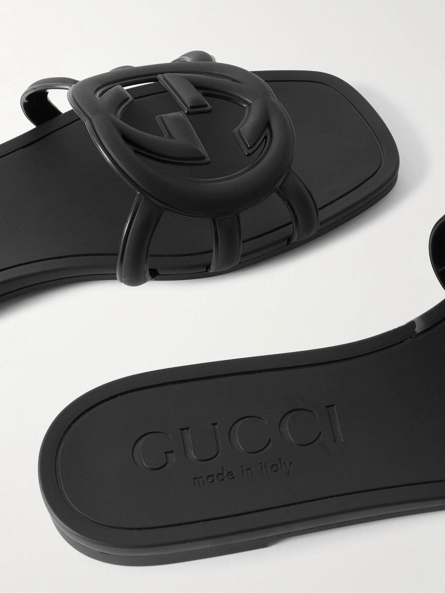 Rubber slides Black - 5