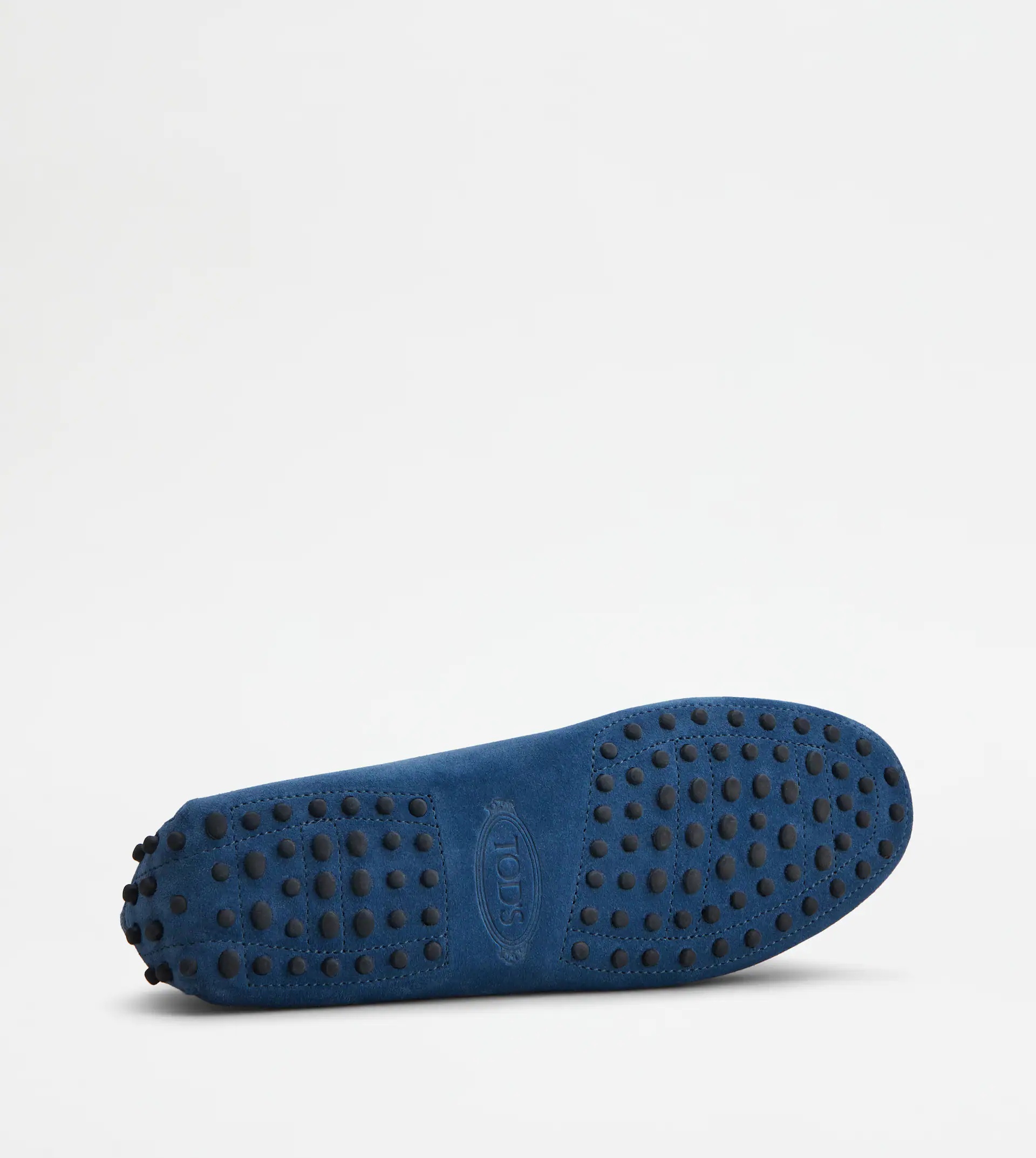 KATE GOMMINO DRIVING SHOES IN SUEDE - BLUE - 4