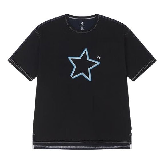 Converse One Star Logo Tee 'Black BLue' 10025871-A02 - 1