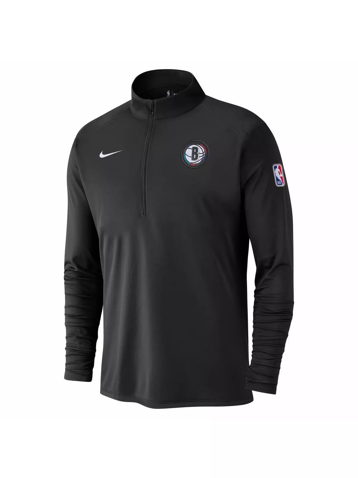 Men's Dri-FIT NBA Brooklyn Nets 1/2-Zip Long Sleeve CE Top - 1