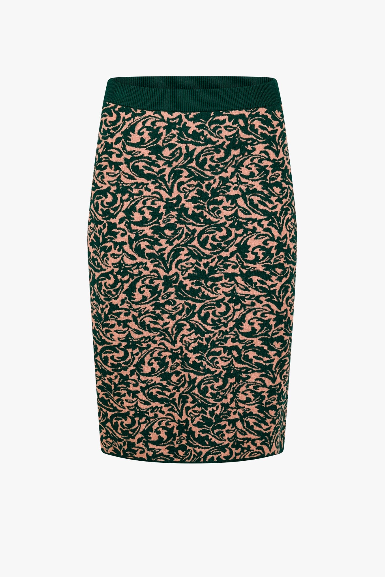 PRINTED WOOL SKIRT - 1