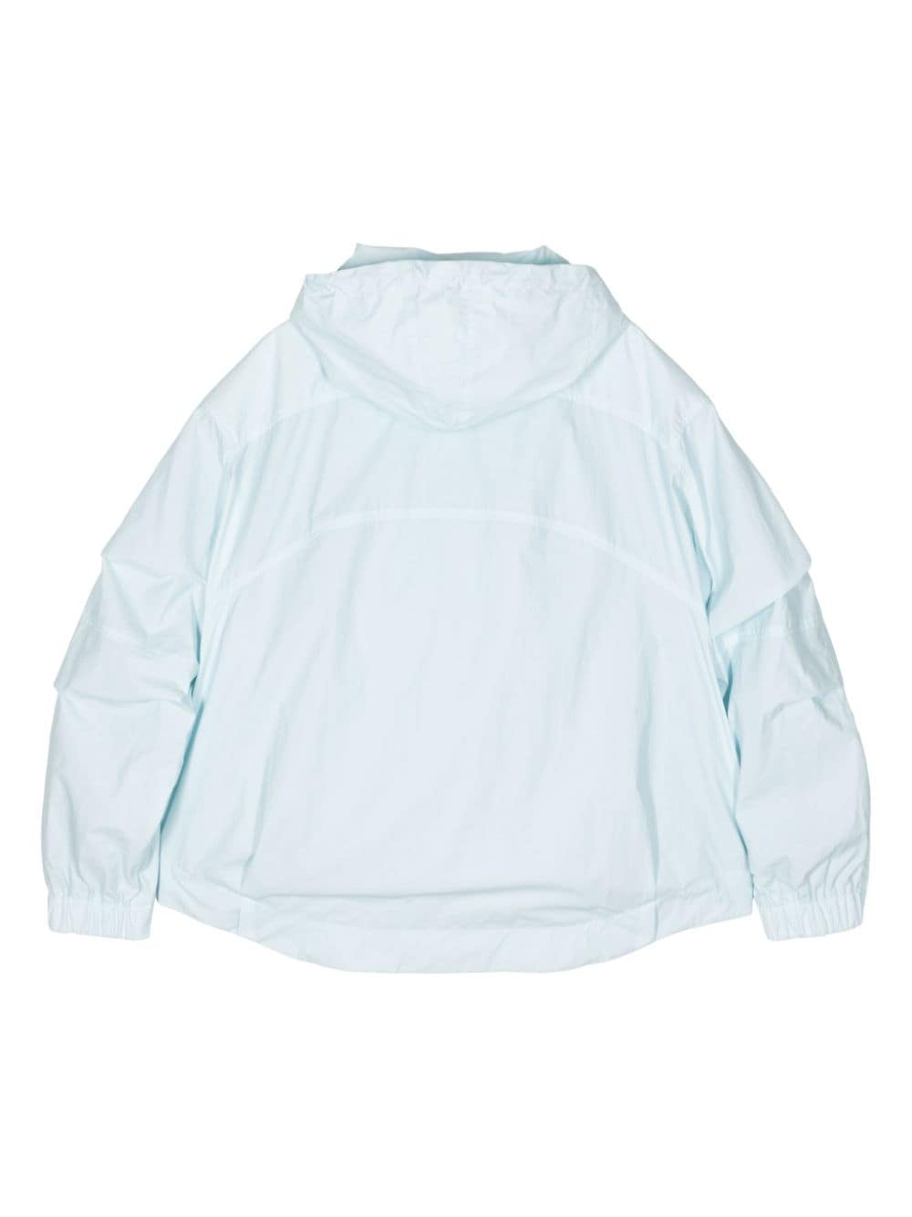 logo-patch hooded raincoat - 2