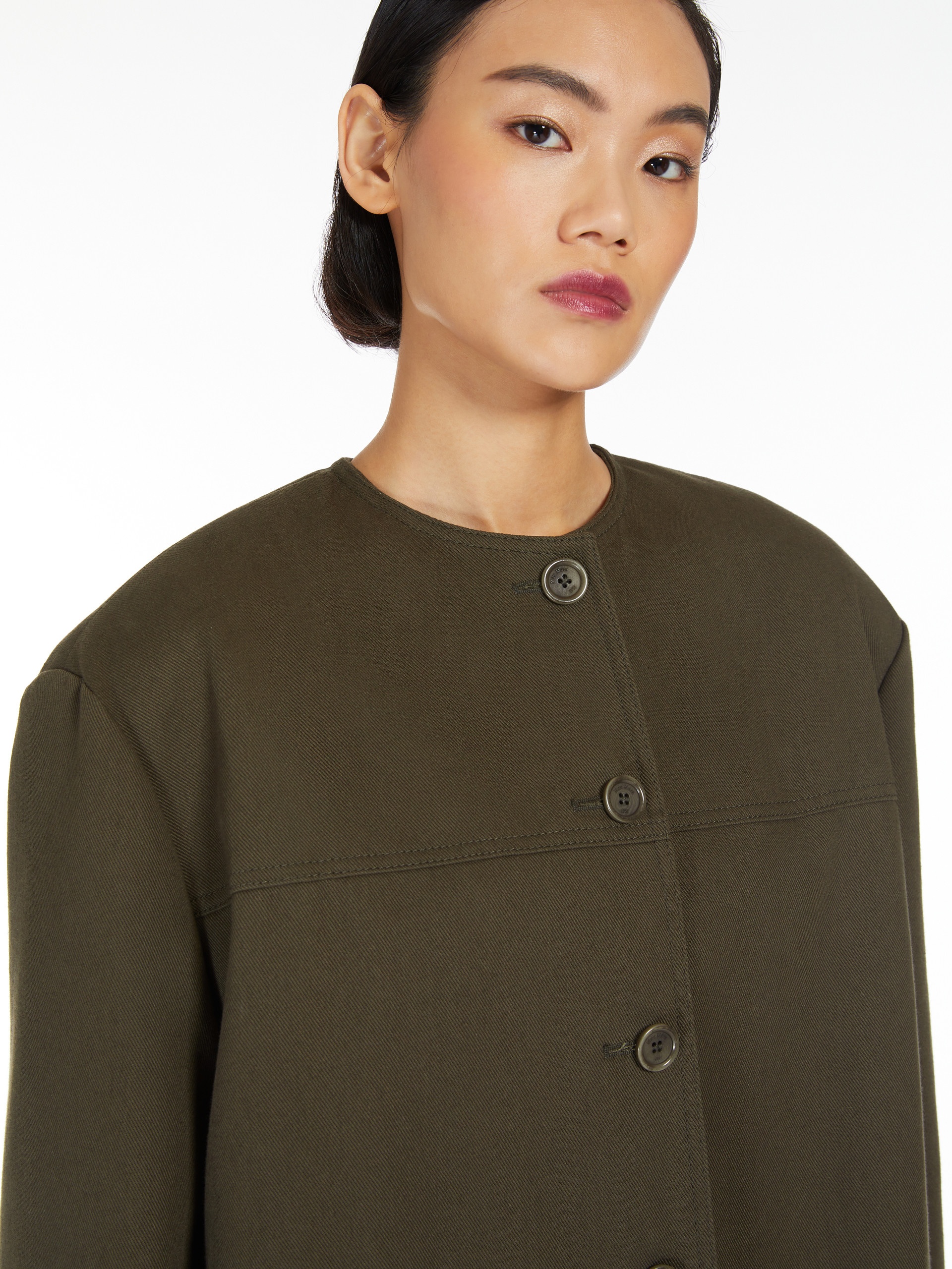 Max Mara RECITAL Cotton shirt jacket | REVERSIBLE