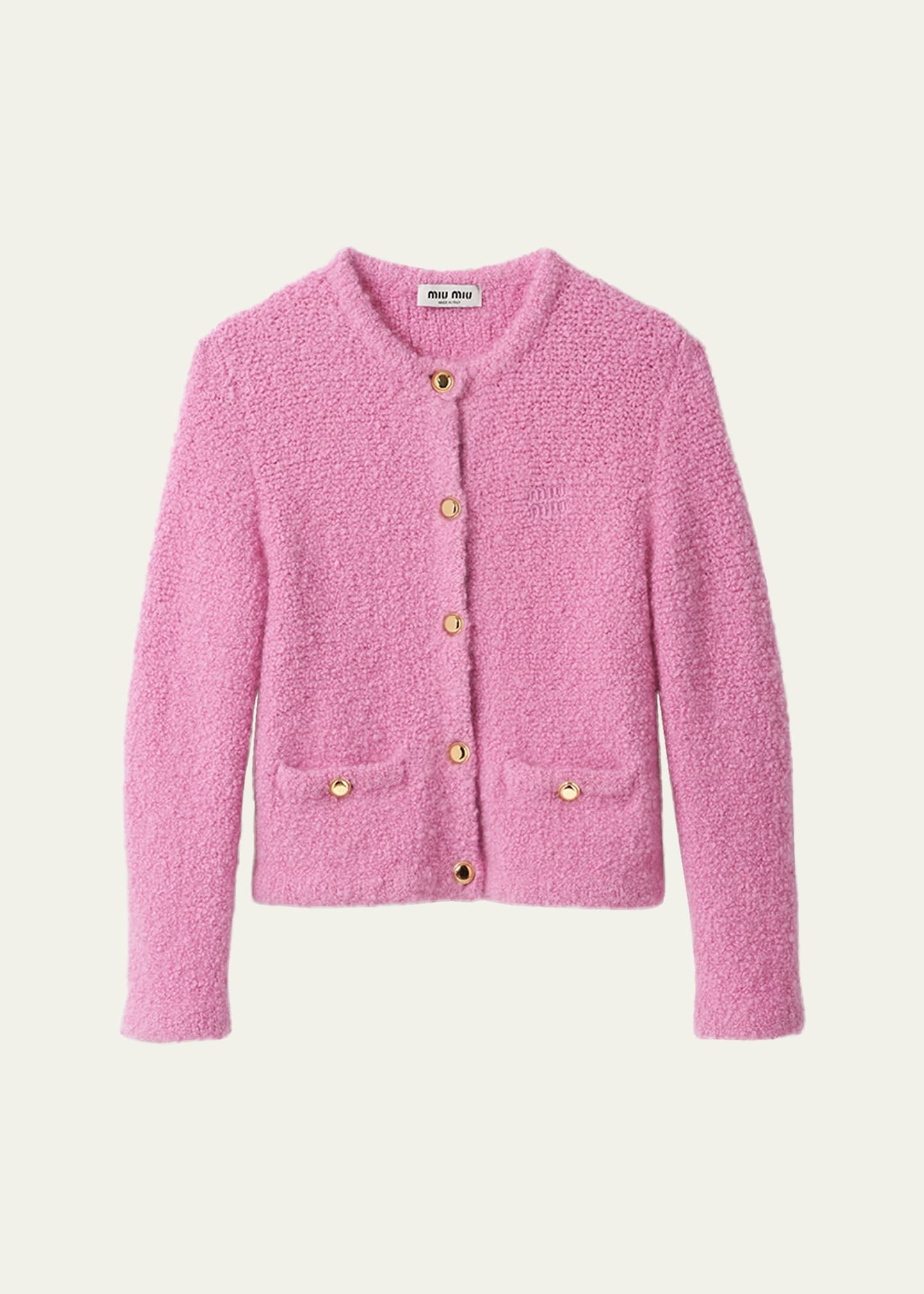 CASHMERE SILK BOUCLE LONG-SL - 1