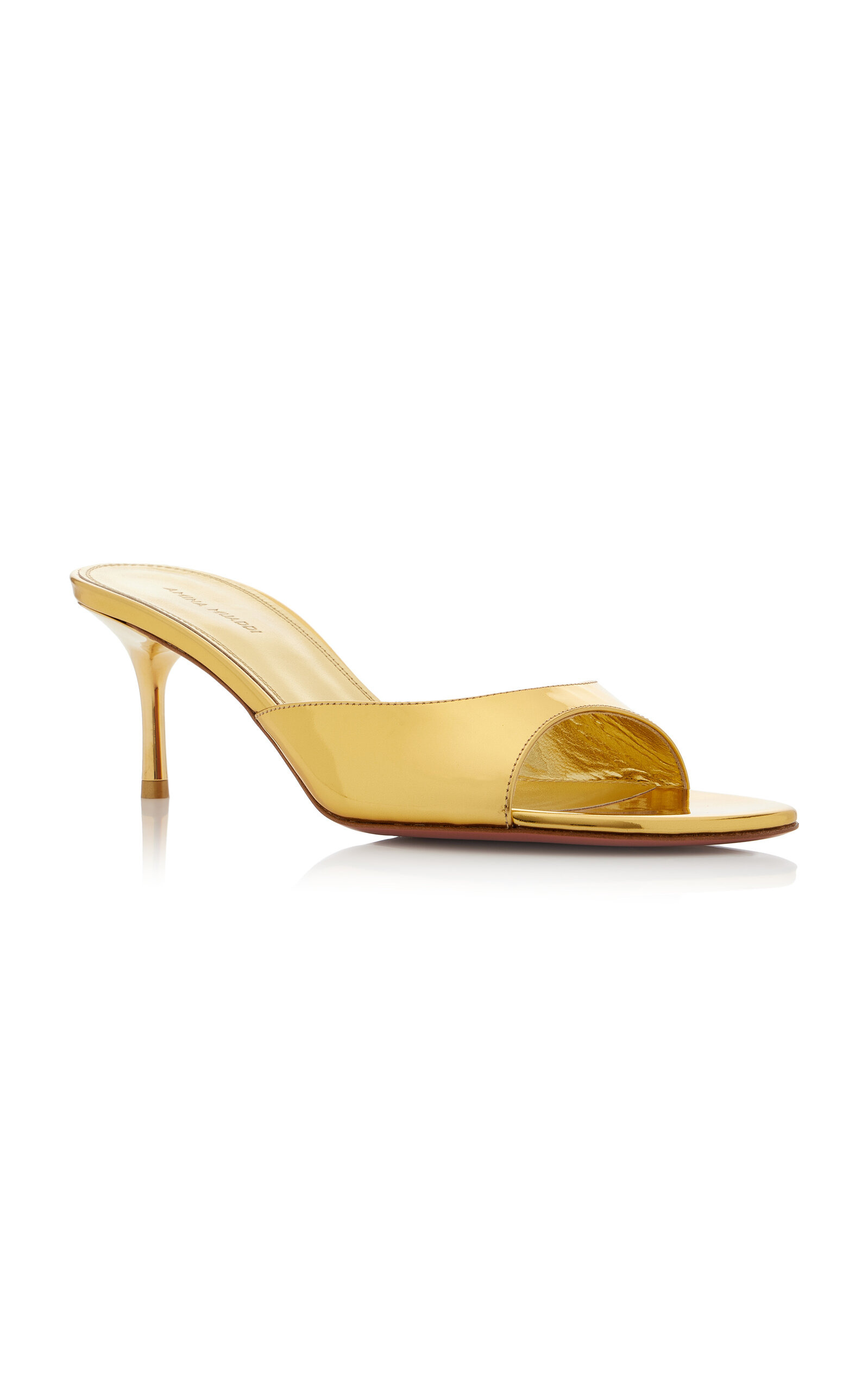 Jeanne Patent Leather Sandals gold - 4