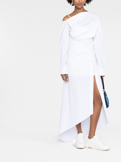 Off-White one-shoulder asymmetric dress outlook
