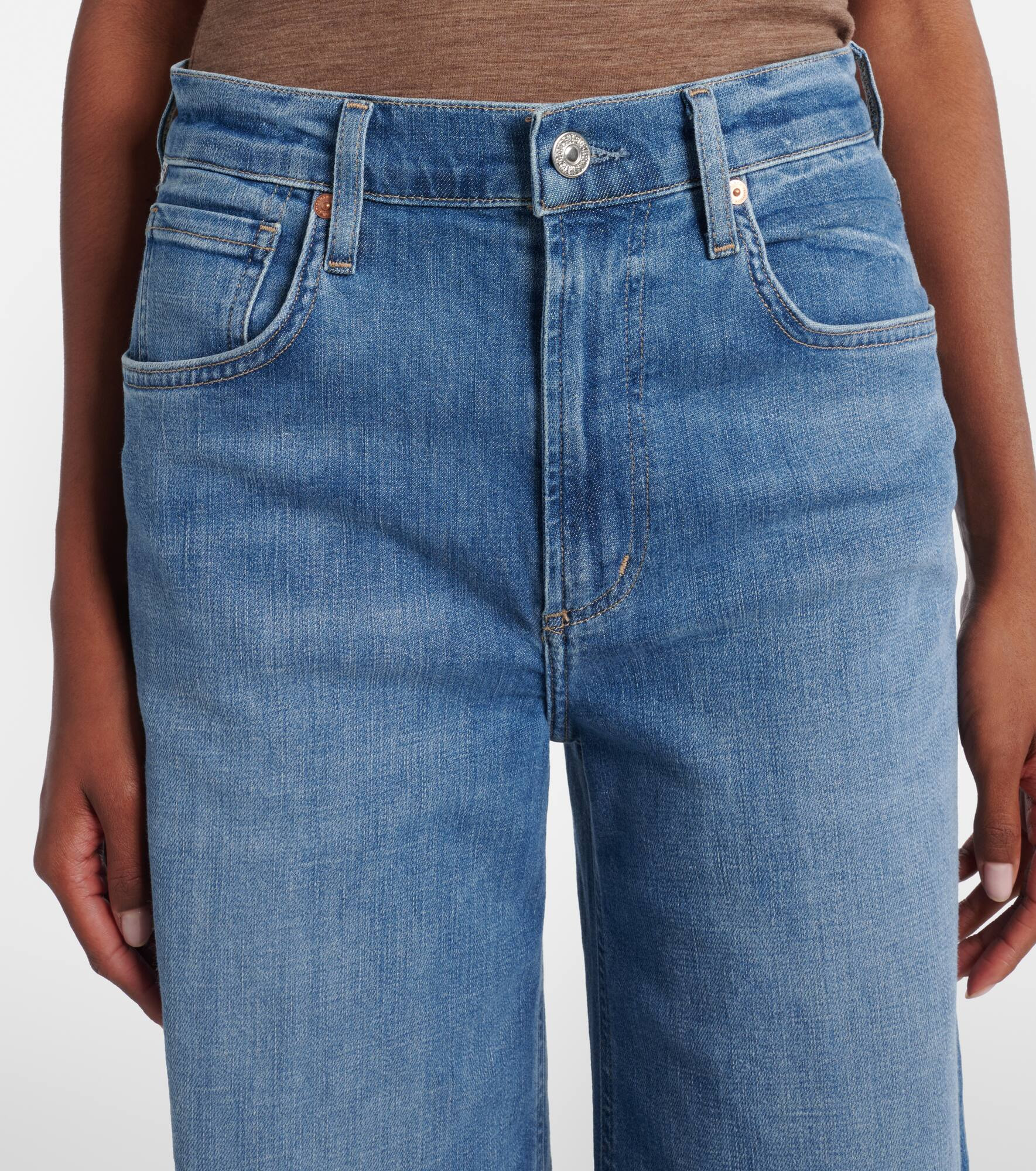 Lyra Long high-rise wide-leg jeans - 4