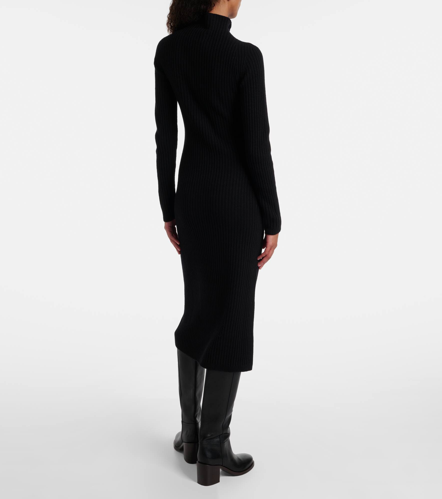 Zelanda wool and cashmere midi dress - 3