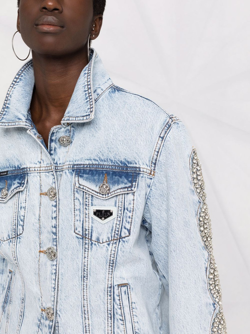 crystal-cable denim jacket 5