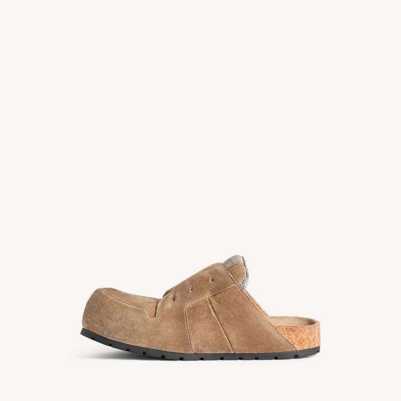 BALENCIAGA Men's Dumbo Mule in Beige outlook