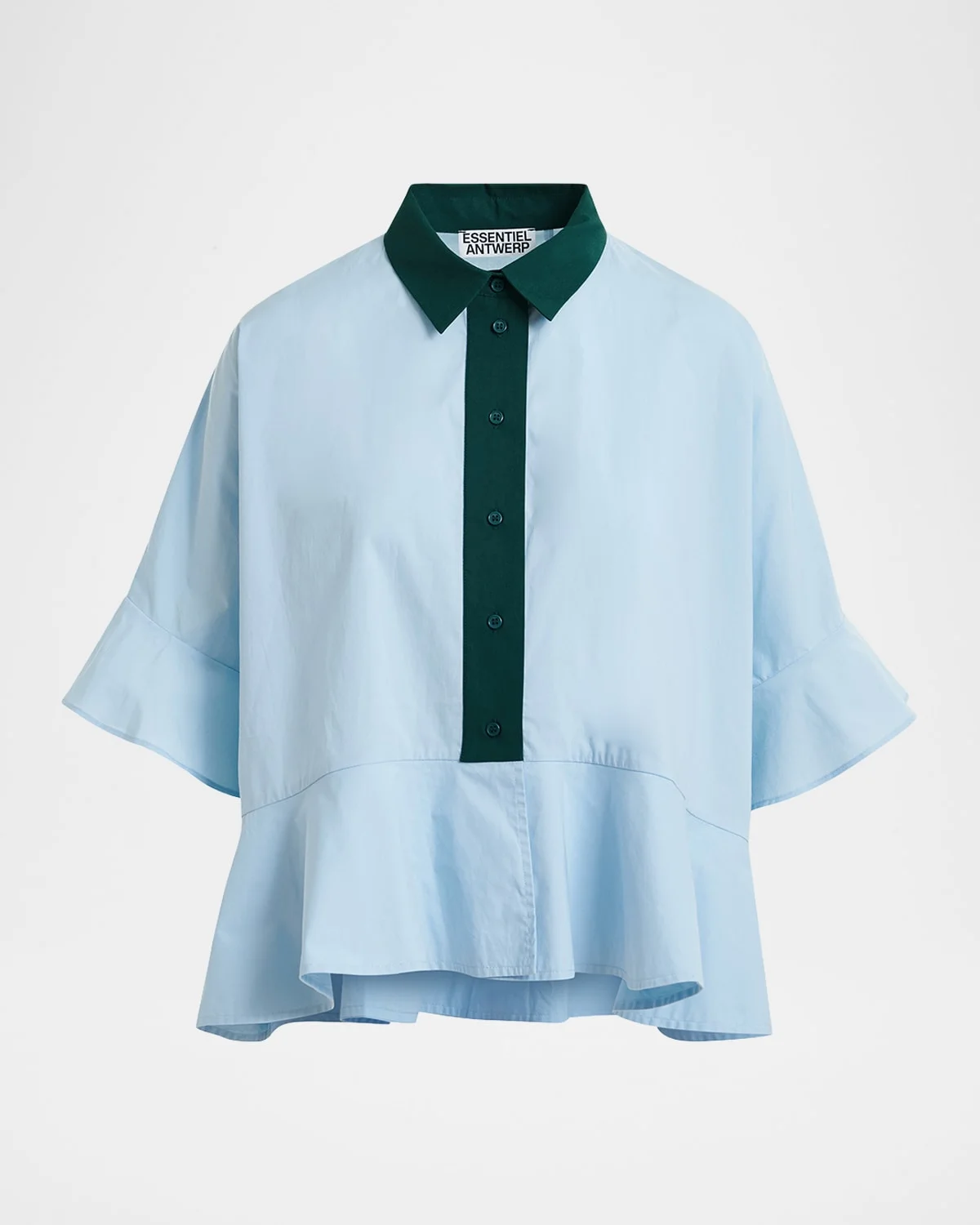 Kaylee Peplum Ruffle Shirt - 1