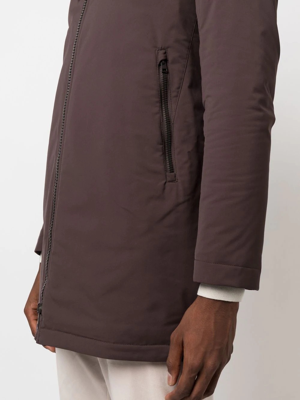 zipped hooded jacket - 5