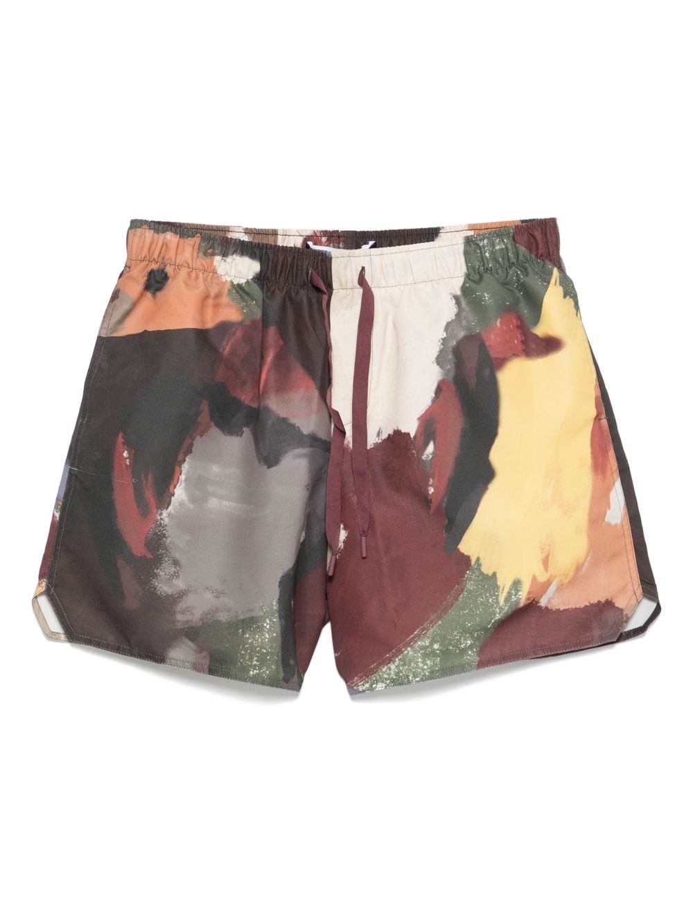 abstract-print swim shorts - 1