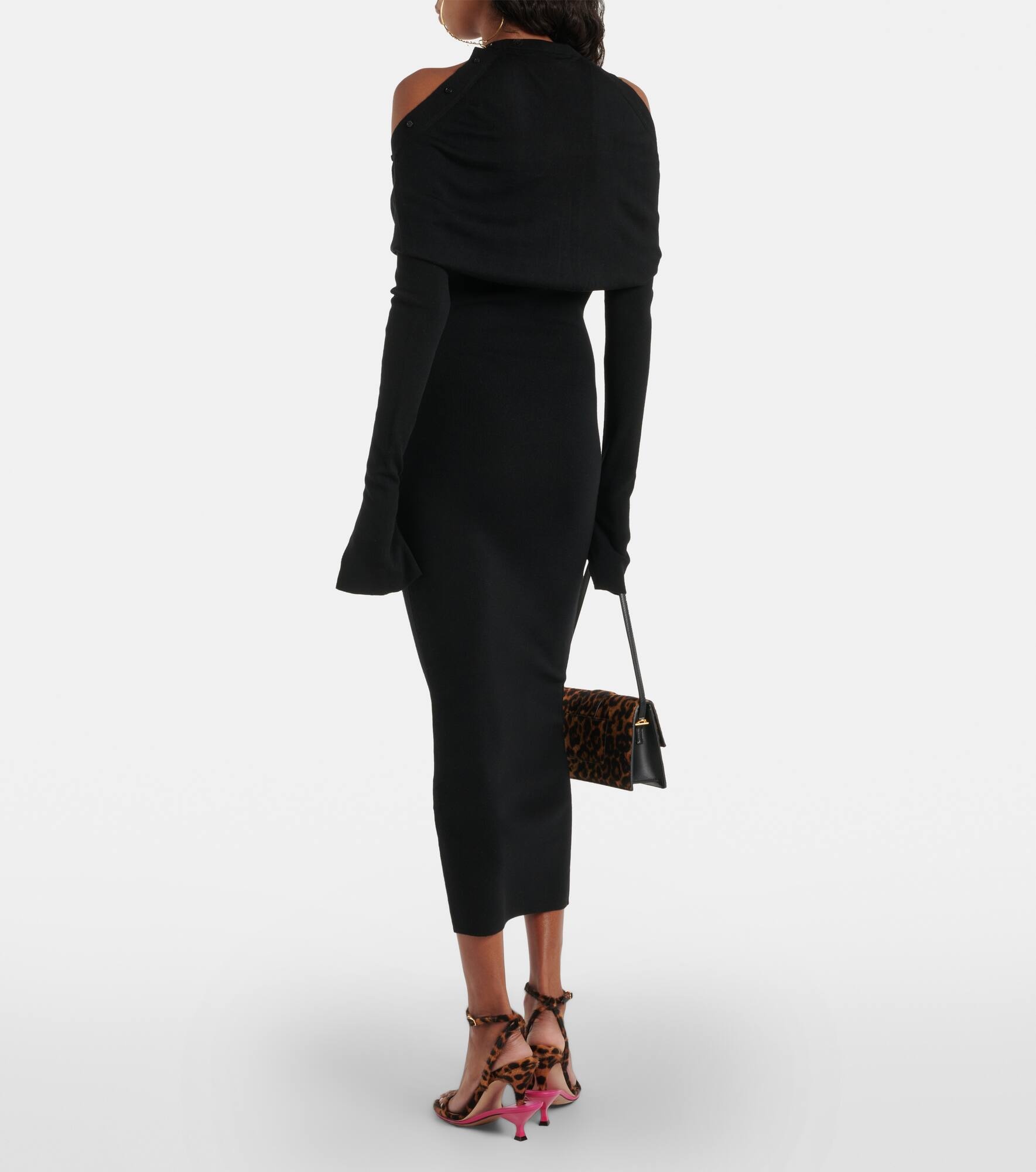La robe Doble wool-blend midi dress - 3