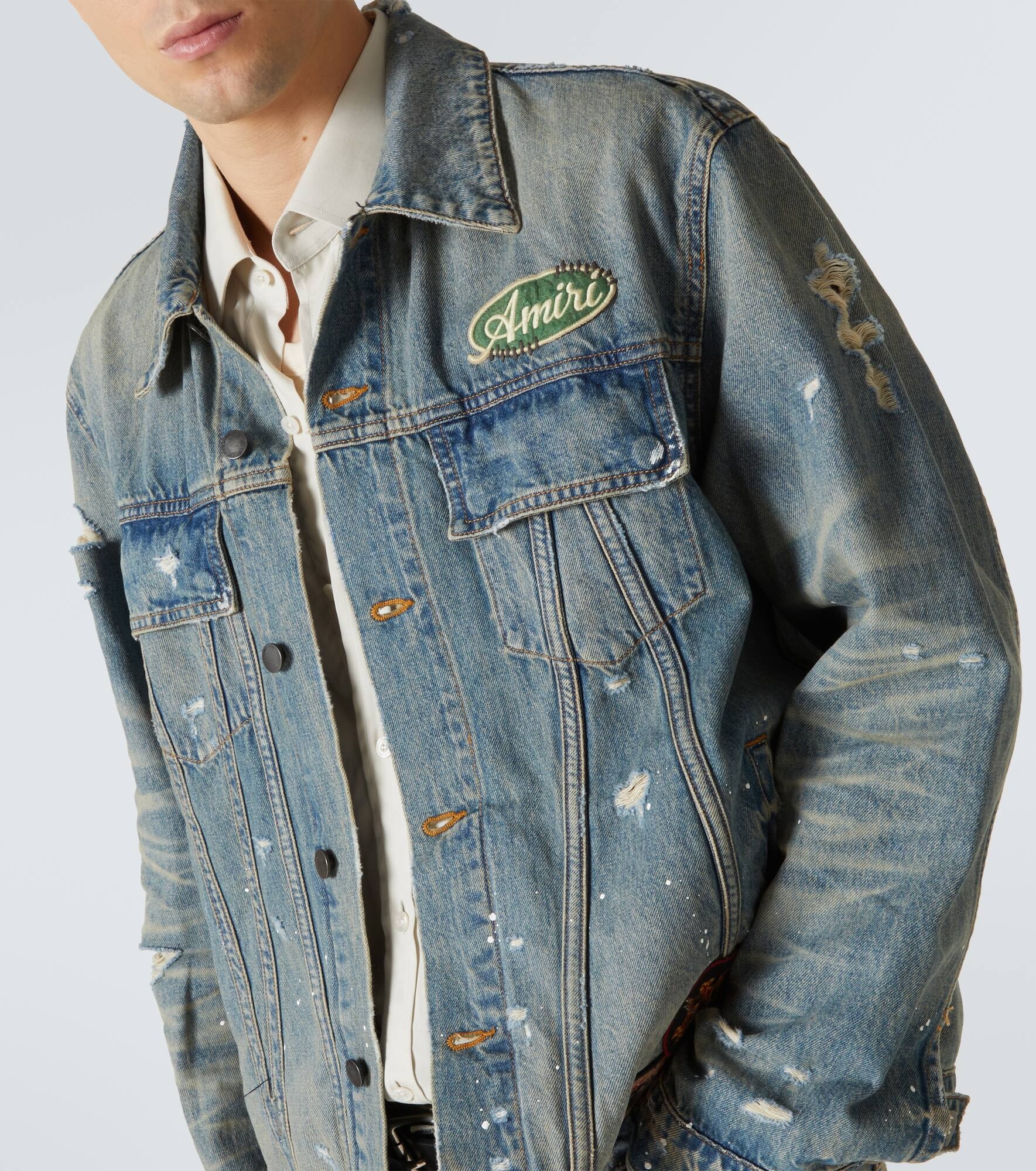 Vintage Pegasus distressed denim jacket - 5