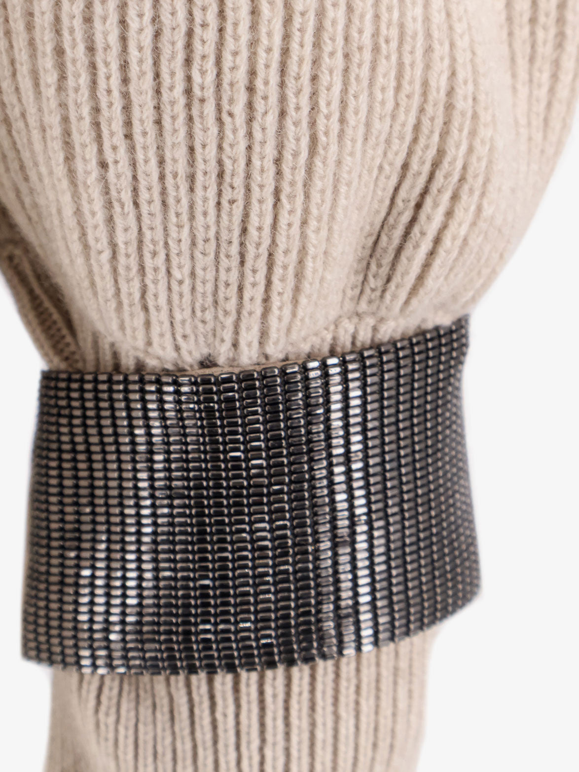 Cashmere Sweater With Removable Cuffs - 6