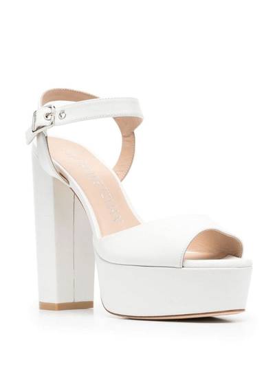 Stuart Weitzman 140mm leather platform sandals outlook